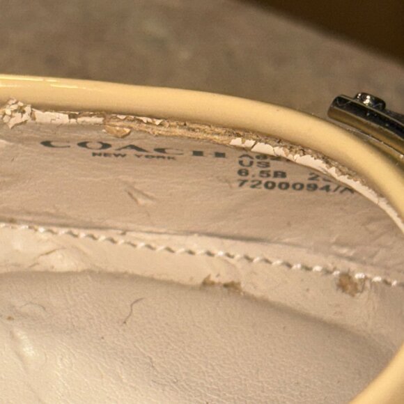 NWD Coach Zan Pointed Toe Pumps Size 6.5B Tan & Black Leather Heels - Picture 9 of 16